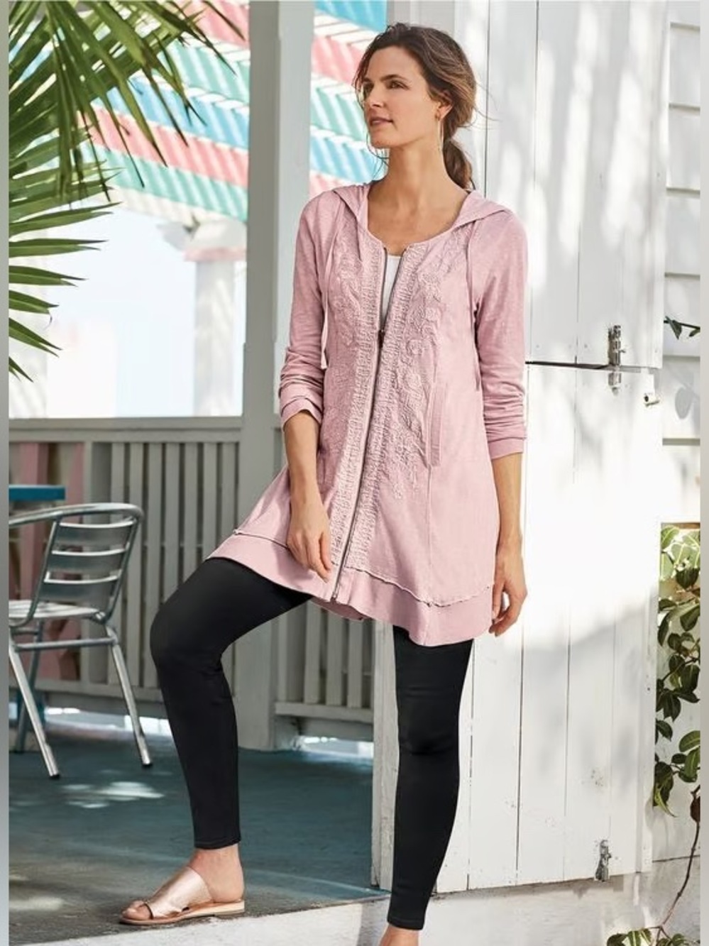 Soft Surroundings Corinna full-zip hoodie Sz XL